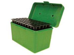 MTM Deluxe Flip-Top Ammo Box with Handle 264 Winchester Magnum to 458 Winchester Magnum 50-Round Plastic For Sale