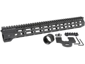Midwest Industries Combat Rail Free Float M-LOK Handguard AR-15 15" Aluminum Black- Blemished For Sale