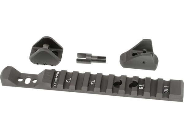 Midwest Industries HX5 Ghost Ring Sight Set with 1913 Picatinny Rail Henry 45-70 X Models Aluminum Black For Sale