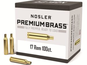 Nosler Custom Brass 17 Remington Box of 100 For Sale