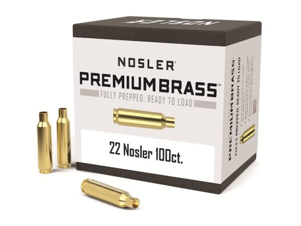 Nosler Custom Brass 22 Nosler Box of 100 For Sale