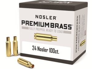 Nosler Custom Brass 24 Nosler Box of 100 For Sale
