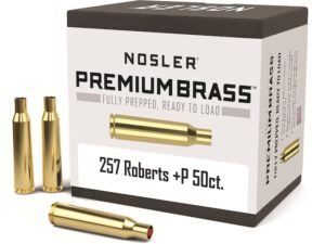 Nosler Custom Brass 257 Roberts +P Box of 50 For Sale