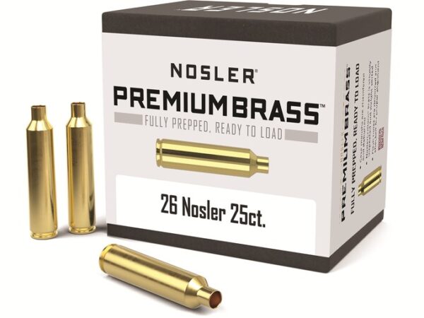 Nosler Custom Brass 26 Nosler Box of 25 For Sale