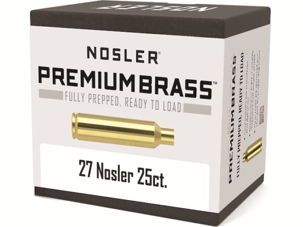 Nosler Custom Brass 27 Nosler Box of 25 For Sale