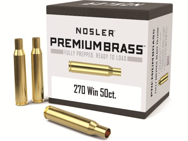 Nosler Custom Brass 270 Winchester Box of 50 For Sale