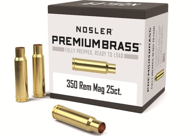 Nosler Custom Brass 350 Remington Magnum Box of 25 For Sale