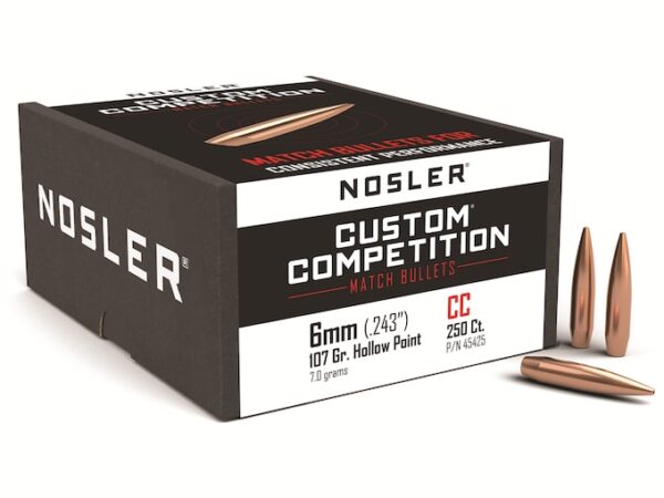 Nosler Custom Competition Bullets 243 Caliber