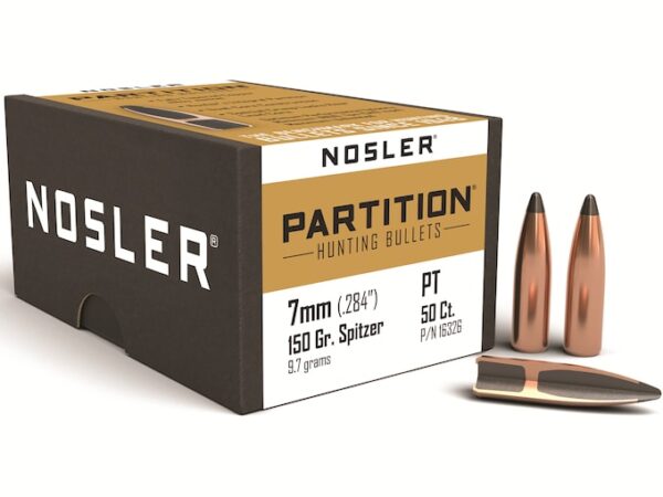 Nosler Partition Bullets 284 Caliber