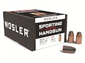 Nosler Sporting Handgun Bullets 38 Caliber (357 Diameter) 158 Grain Jacketed Hollow Point Box of 250 For Sale