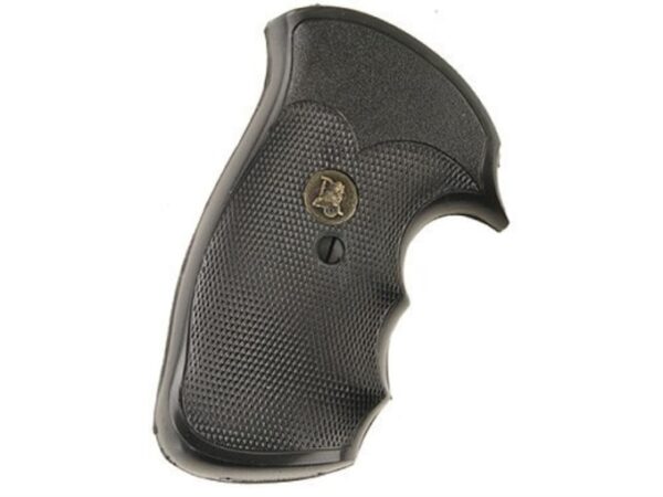 Pachmayr Gripper Grips with Finger Grooves S&W N-Frame Square Butt Rubber Black For Sale