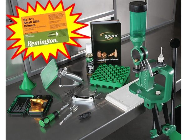 RCBS Rebel Master Single Stage Press Kit with Free Remington #6-1/2 Small Rifle Primers For Sale