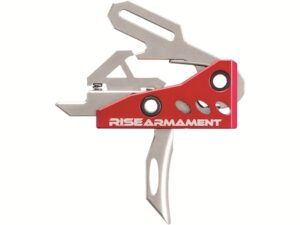 Rise Armament Advanced Performance Drop-In Trigger Group with Anti-Walk Pins AR-15 Single Stage Silver For Sale