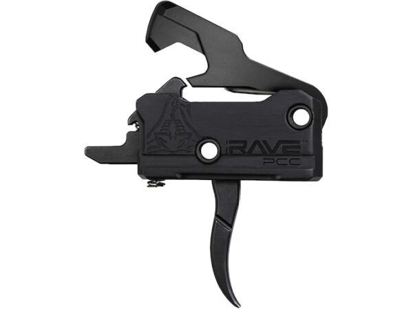 Rise Armament Rave PCC Drop-In Trigger Group with Anti-Walk Pins AR-15 Single Stage Black For Sale