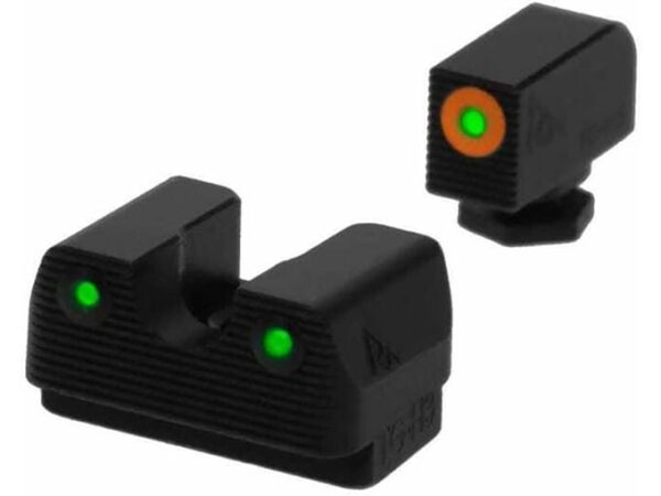 Rival Arms Night Sight Set Sig #8 Front #8 Rear 3-Dot Tritium Green For Sale
