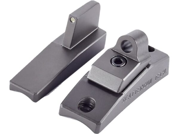 Scattergun Technologies Track-Lock II Ghost Ring Sight Set with Tritium Inserts Front and Rear Remington 12 Gauge 870