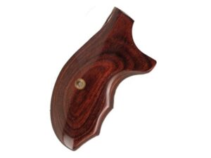 Smith & Wesson Factory Grips Combat-Style with 3 Finger Grooves S&W J-Frame Round Butt Rosewood For Sale