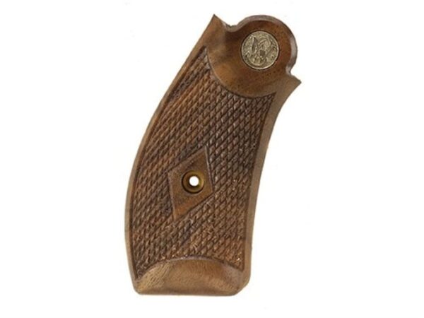 Smith & Wesson Factory Grips S&W N-Frame Round Butt Old-Style Checkered Walnut For Sale