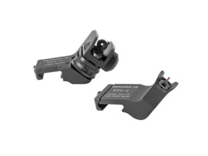 Surefire Rapid Transition Sight Offset Sight Set AR-15 Fiber Optic 3-Dot Aluminum Matte For Sale