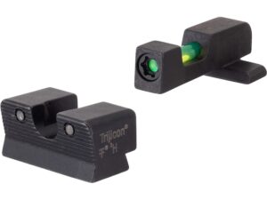 Trijicon DI Night Sight Set Springfield XD-S Mod 2 Steel Matte 3-Dot Tritium Green Fiber Optic with Black Retainer For Sale