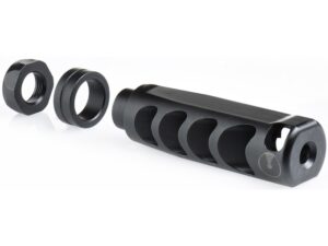 Ultradyne Apollo Max Compensator Muzzle Brake with Timing Nut 5.56mm 1/2"-28 Thread Stainless Steel Nitride For Sale