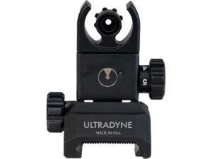 Ultradyne C4 Flip-Up Rear Sight LR-308 Aluminum Black For Sale