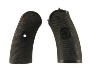 Vintage Gun Grips Swiss M1882 with Cast Escutcheon Polymer Black For Sale