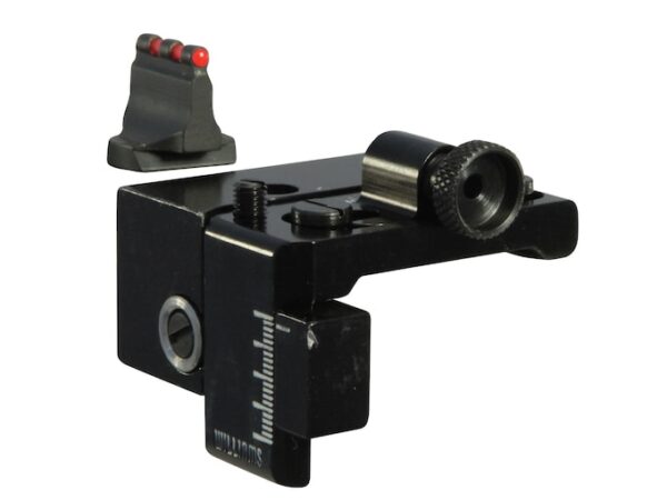 Williams Fire Sight Set Winchester 94 Side Eject with Dovetail Front Sight Aluminum Black Fiber Optic Red Front