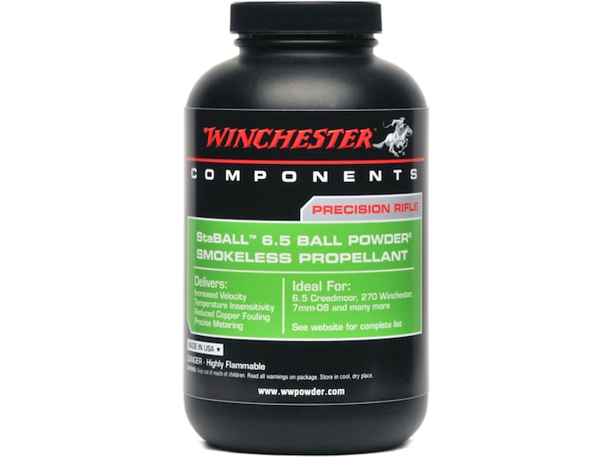 Winchester Staball 6.5 Smokeless Gun Powder For Sale 