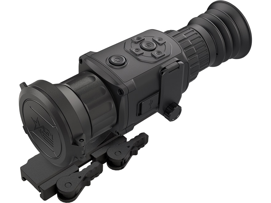 AGM Rattler TS50-640 Thermal Imaging Compact Long Range Rifle Scope 2.6×20.8x 35mm Adjustable Objective Focus 640×512 Resolution Matte For Sale