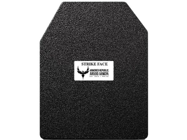 AR500 Body Armor Stand Alone Ballistic Plate III Shooter’s Cut Steel For Sale