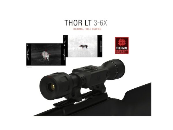 ATN ThOR LT Thermal Rifle Scope 3-6x 19mm 160×120 PX Matte For Sale
