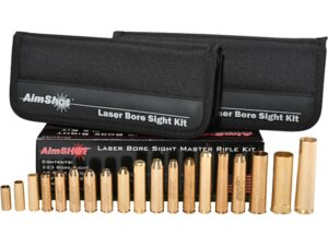 AimShot Master 2 Rifle Kit Laser Bore Sight with External Battery Pack and 19 Arbors For Sale
