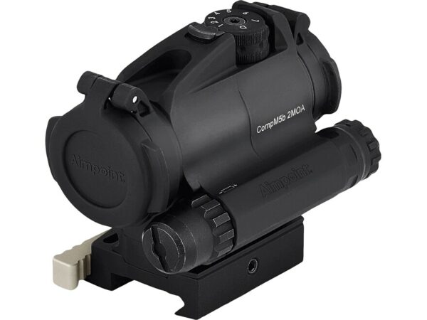 Aimpoint CompM5B Red Dot Reflex Sight 2 MOA Dot with Lever Release Picatinny Mount and Spacer Aluminum Matte For Sale