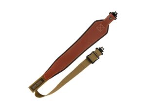 Allen Baktrak Leather Sling with Swivels Brown For Sale