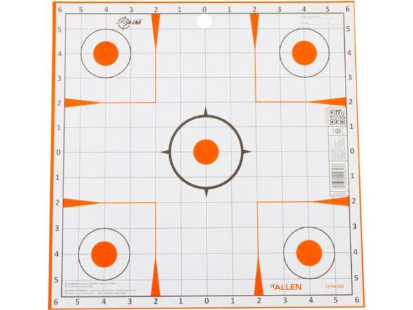 Allen EZ-Aim 12″ Paper Sight-In Target Pack of 13 For Sale