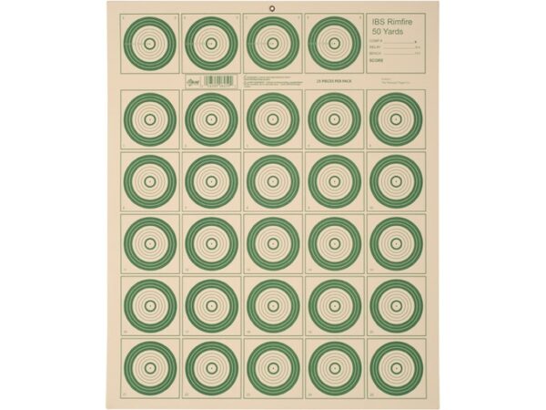 Allen EZ-Aim IBS Rimfire Target 14″x17″ Pack of 25 For Sale