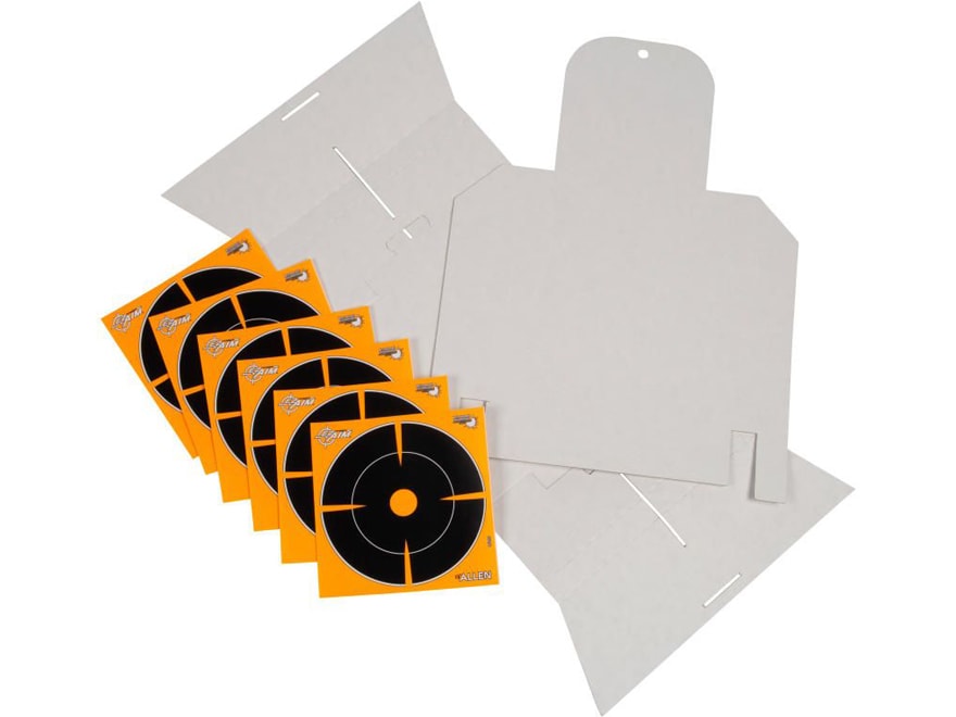 Allen EZ-Aim Reflective Splash Adhesive 6″ Silhouette Target Kit Pack of 6 For Sale