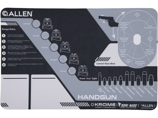 Allen Krome Handgun Range and Cleaning Mat 17″x11″ For Sale