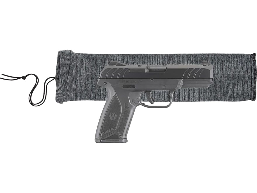 Allen Stretch Knit Silicone Treated Handgun Sock 14″ Gray For Sale