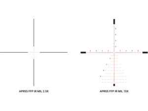 Athlon Optics Ares BTR Gen II Rifle Scope 30mm Tube 2.5-15x 50mm 1/10 Mil Adjustments Side Focus First Focal Direct Dial Turret Illuminated APRS5 MIL Reticle Matte For Sale