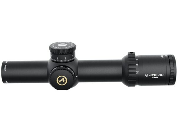 Athlon Optics Ares ETR Rifle Scope 34mm Tube 1-10x 24mm 1/10 Mil Adjustments First Focal Zero Stop Illuminated ATMR3 MOA Reticle Matte For Sale