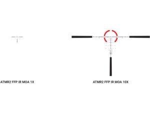 Athlon Optics Ares ETR Rifle Scope 34mm Tube 1-10x 24mm First Focal Zero Stop Side Focus Illuminated ATMR2 MOA Reticle Matte For Sale