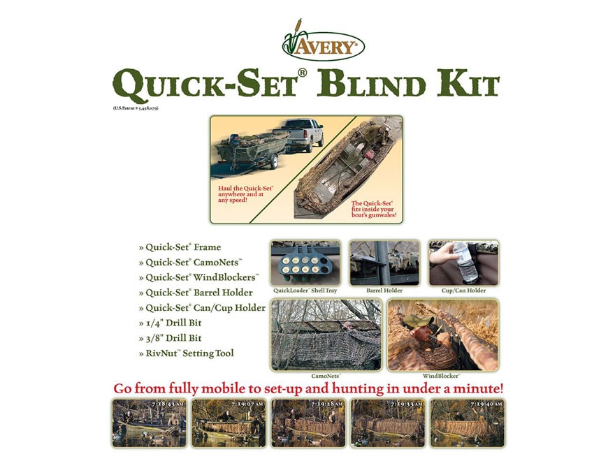 Avery Quick-Set Blind Kit 14′-16′ Boats For Sale