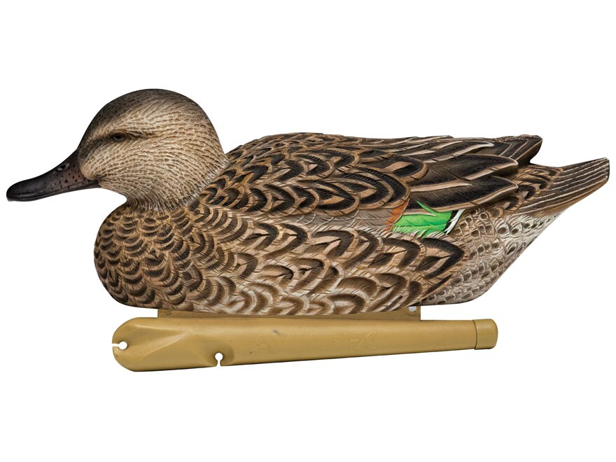 Avian-X Top Flight Green Wing Teal Weighted Keel Duck Decoy Pack of 6 For Sale