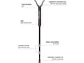 BOG Havoc Series Twist Lock Shooting Stick Monopod 23″ to 49″ Aluminum Black For Sale