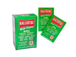 Ballistol Multi-Purpose Cleaning and Lubricating Gun Wipes Pack of 10 For Sale
