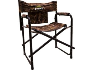 Banks Outdoors Box Blind Stump Chair Steel Black and Camo For Sale