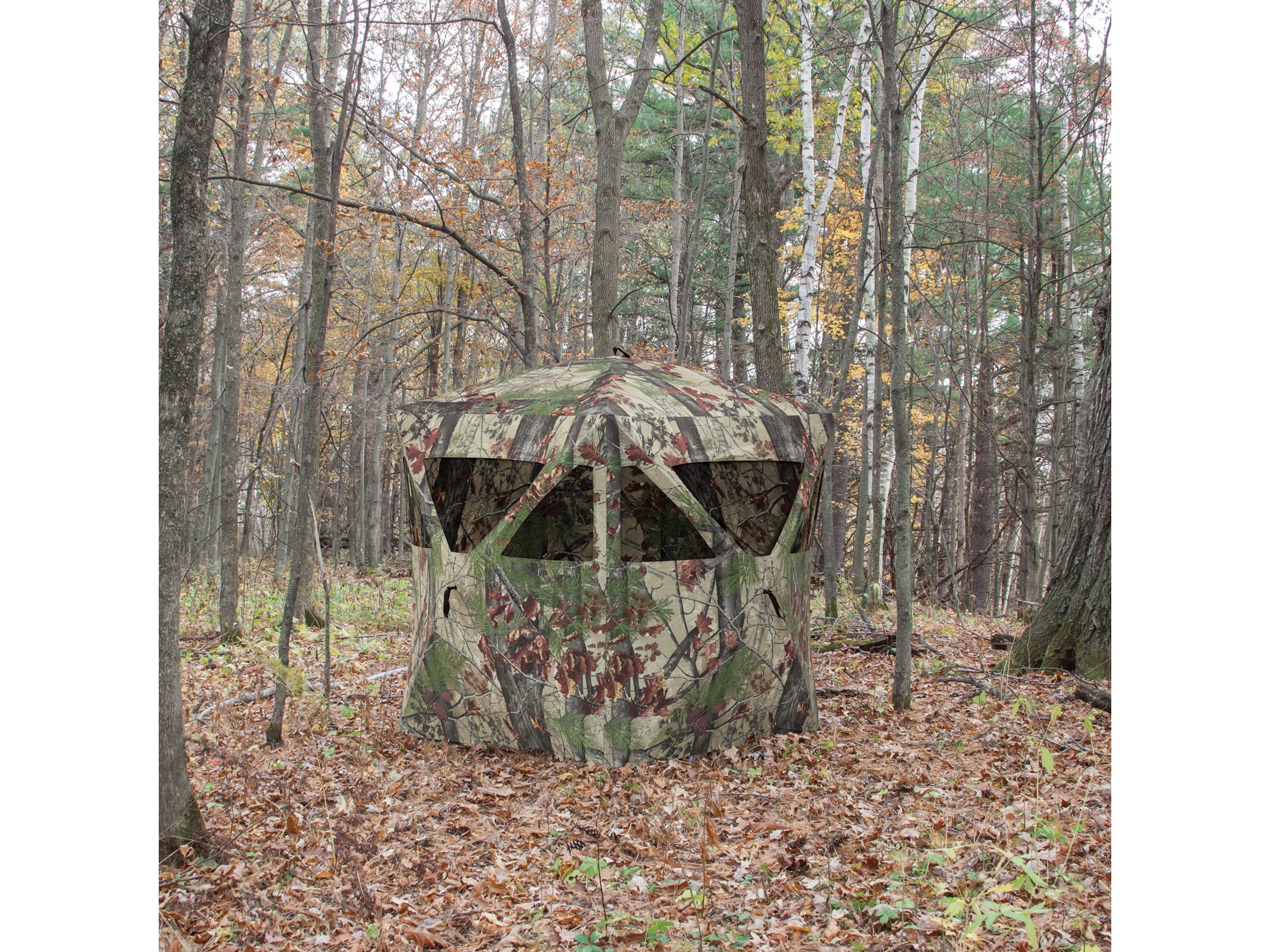 Barronett Radar Ground Blind 55″ x 55″ x 67″ Polyester Backwoods Camo For Sale