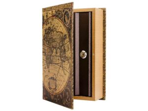Barska Antique Map Book Diversion Lock Box For Sale